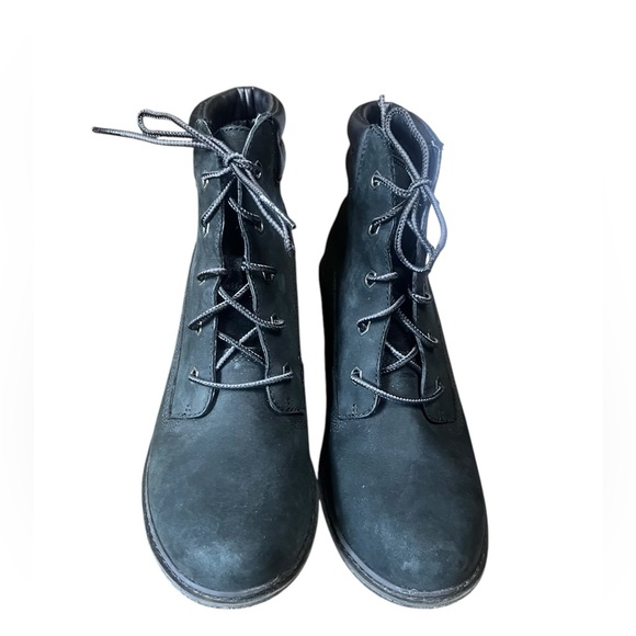 Black Leather Timberland wedges - Picture 2 of 11